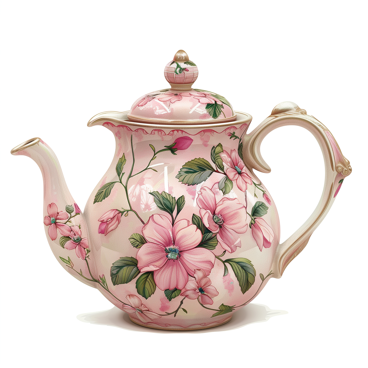 tea pot floral